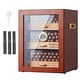 preview thumbnail 1 of 12, VEVOR Cigar Humidor Cabinet Handmade Spanish Cedar Wood Cigar Humidor Hygrometer, Shelves, and Handle, Great Gift for Men 100-150 Cigars
