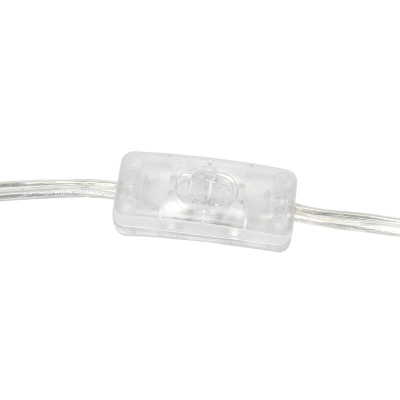 Modern Metal Table Lamp - Luxury Scroll Design, White Finish