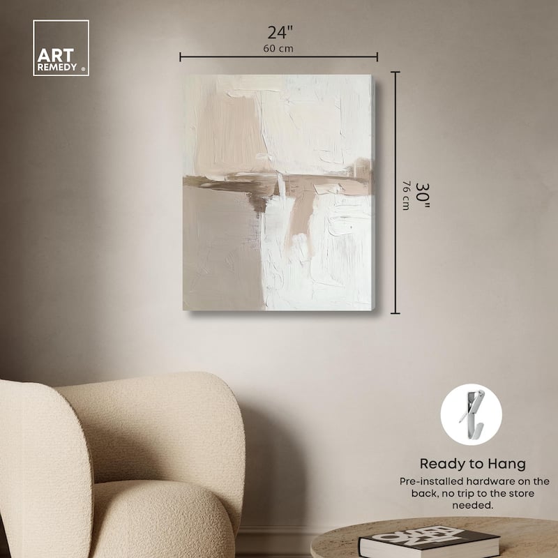 Sandstone Impressions Canvas by Art Remedy, Gallery Wrapped