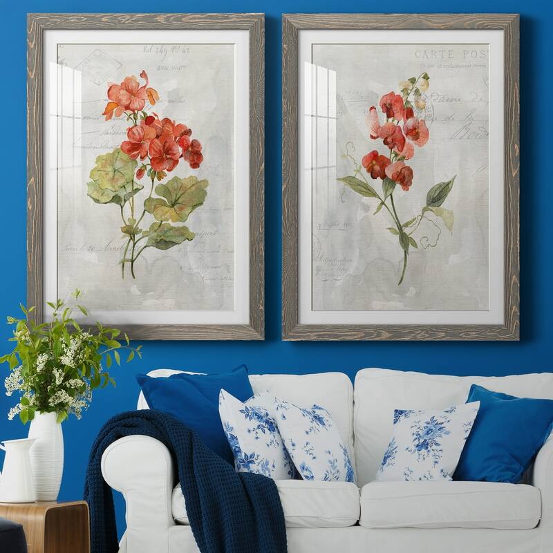 Linen Geranium-Premium Framed Print - Ready to Hang