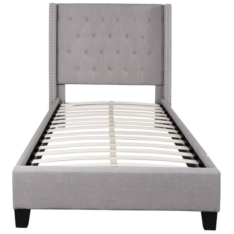 Tufted Platform Bed with 10 Inch Pocket Spring Mattress