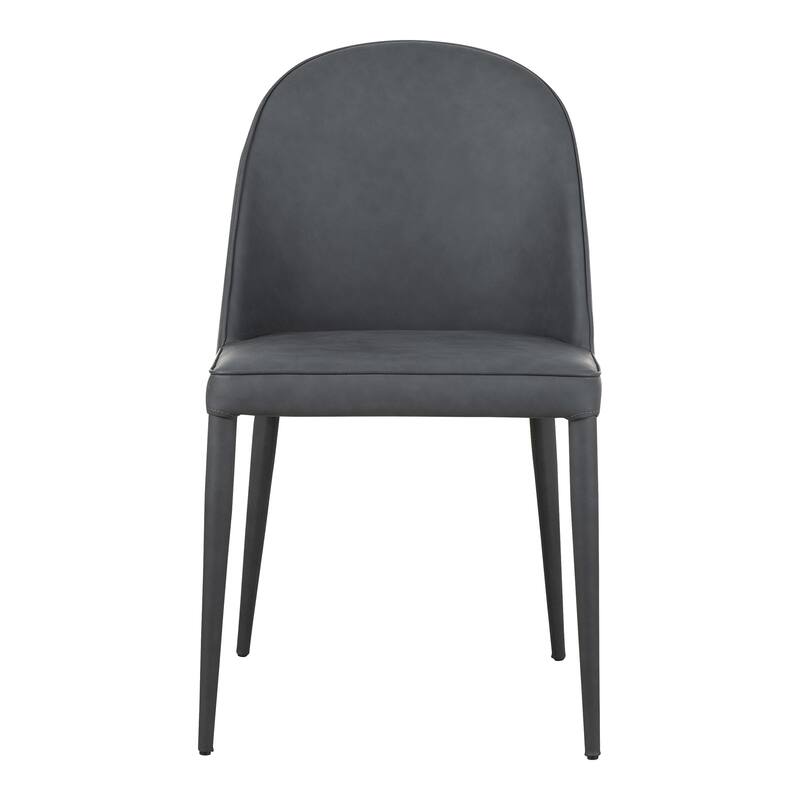 Aurelle Home Beau Modern Vegan Leather Parson Dining Chairs (Set of 2) - Black