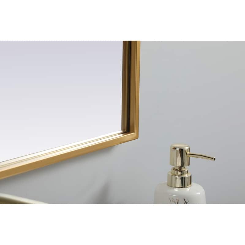 Indigo Home Metal Frame Arch Mirror 27x40 Inch