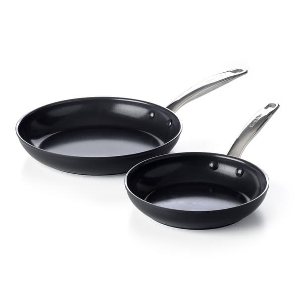 Prime Midnight Hard Anodized Healthy Ceramic Nonstick, 10 and 12 Frying  Pan Skillet Set - none - Bed Bath & Beyond - 37566879