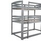 preview thumbnail 8 of 13, Adjustable Solid Pine Triple Bunk Bed with Ladder and Slide