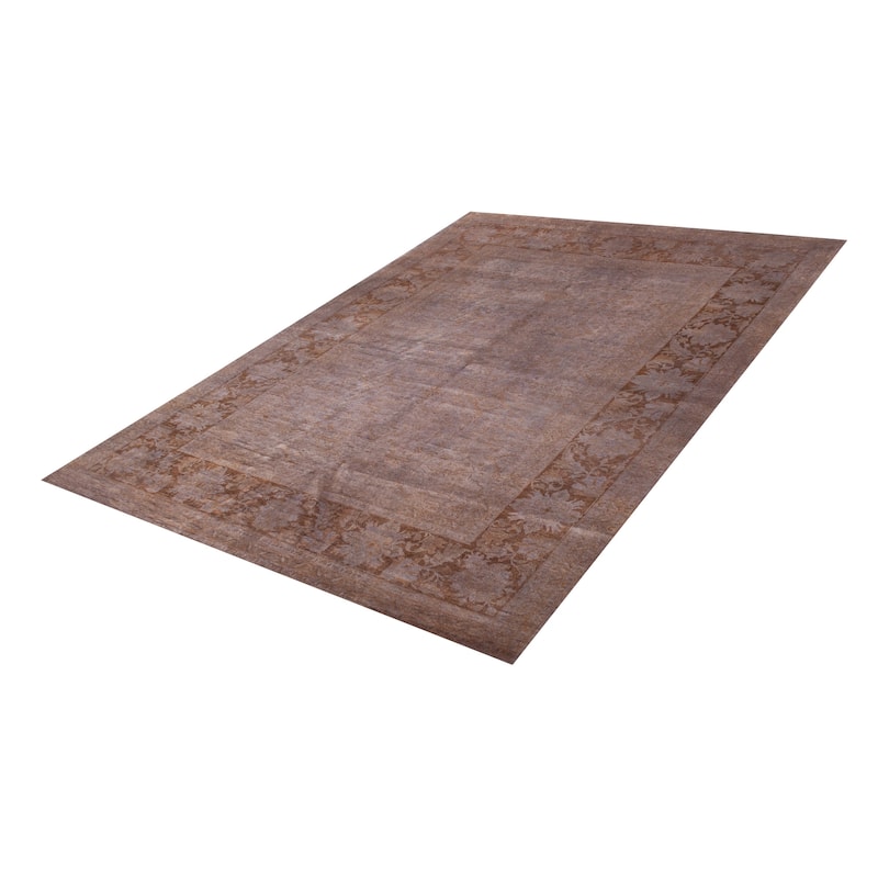 ECARPETGALLERY Hand-knotted Vibrance Grey Wool Rug - 9'1 x 12'7