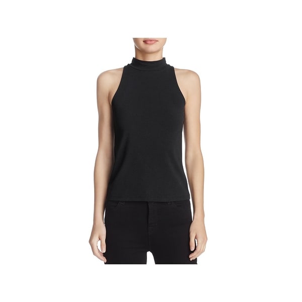 Alternative Womens Tank Top Sleeveless Mock Neck