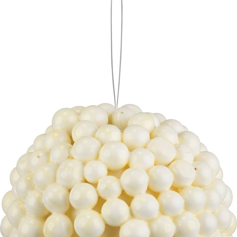 Berries Christmas Ball Ornament - 4.75" - White