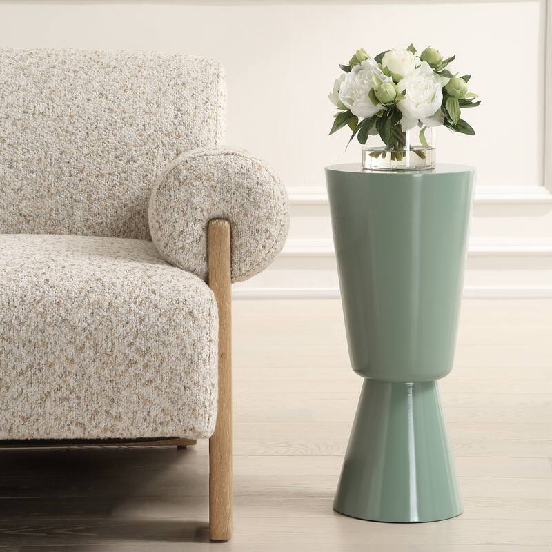 High Gloss Drink Table - 22" - Seafoam Green