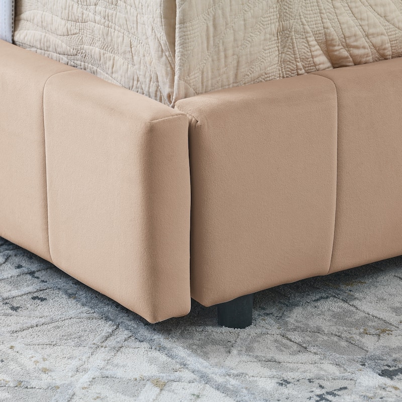 Storage Upholstered Tufted Bed Frame