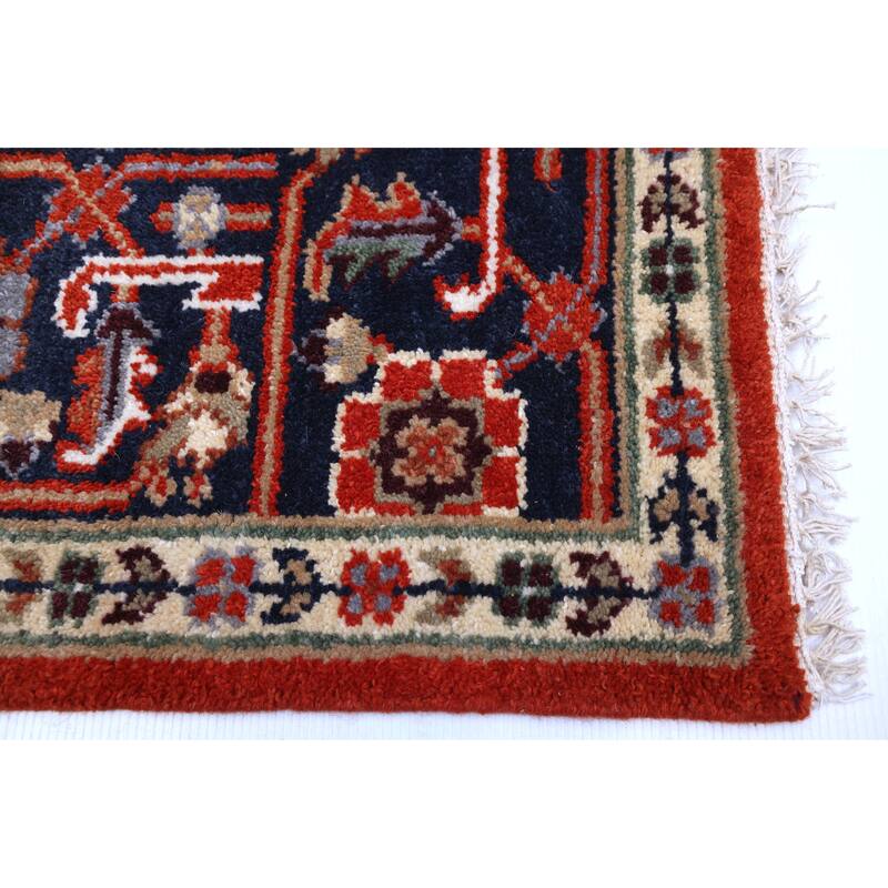 ECARPETGALLERY Hand-knotted Serapi Heritage Dark Copper Wool Rug - 8'1 x 9'10