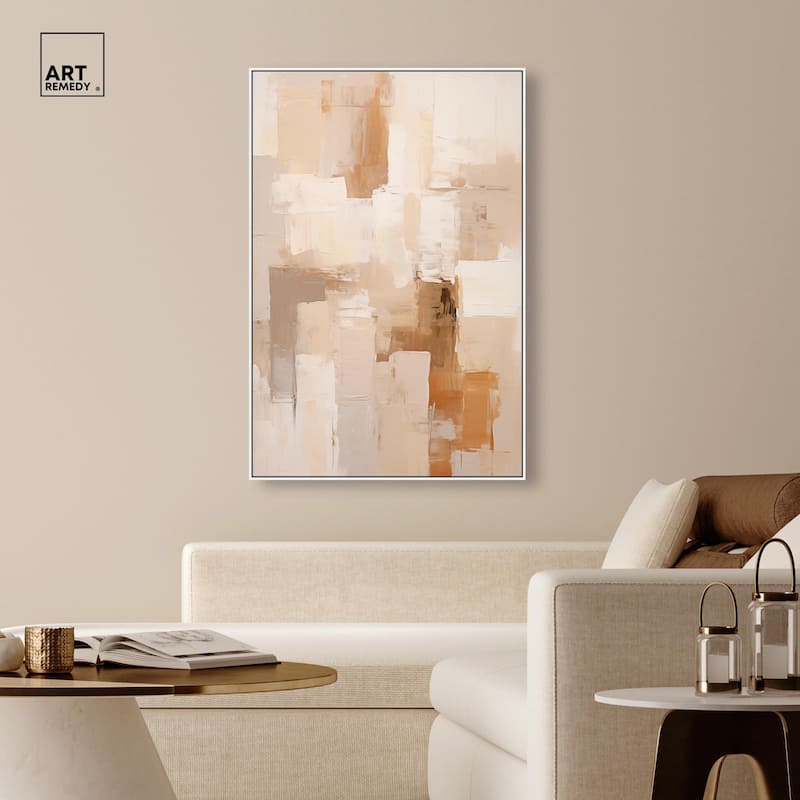 Sandstone Hush Canvas by Art Remedy