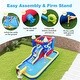 preview thumbnail 3 of 7, Inflatable Water Slide Bounce House with 680W Blower and 2 Pools - 197 in