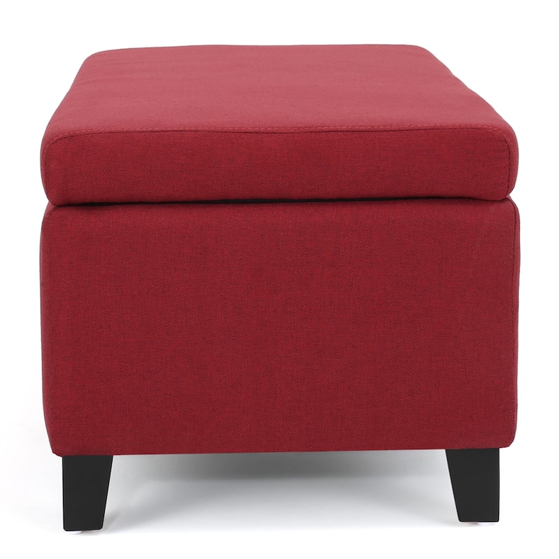 Roomfitters Upholstered Storage Ottoman, Modern Bench with Lift-Top Lid for Entryway, Living Room