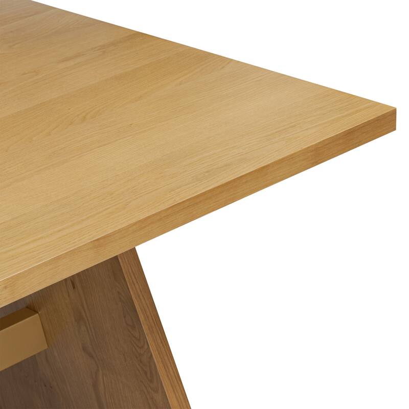 Poly & Bark Reims Wood 86.5" Dining Table