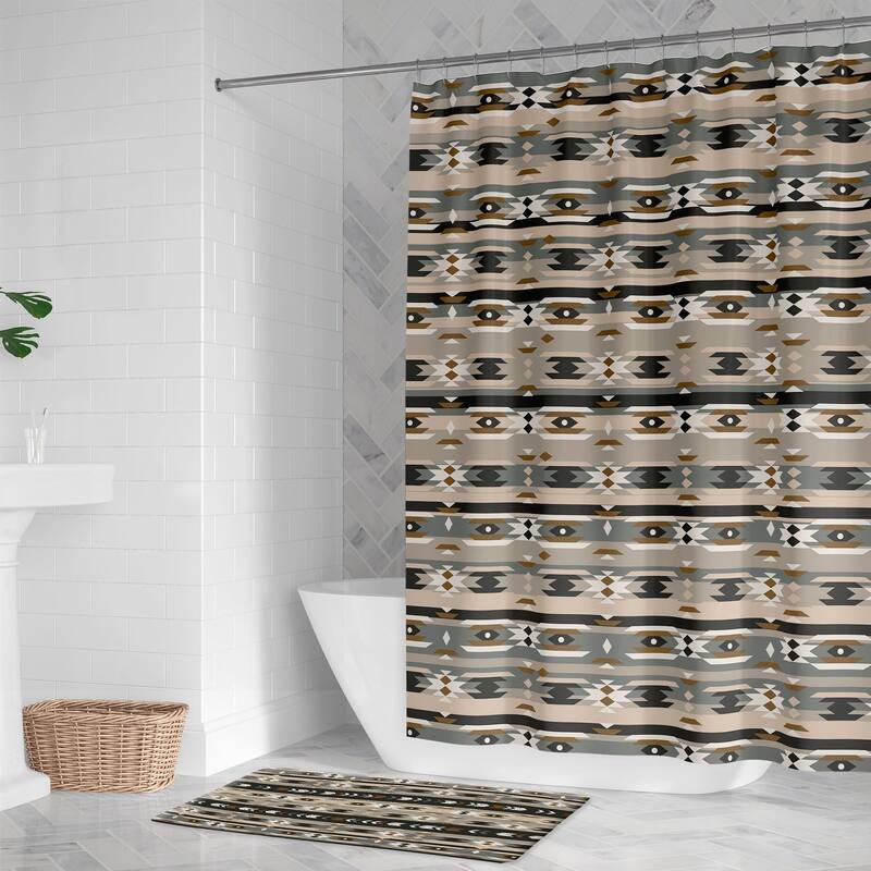 Laural Home Mesa Gray Shower Curtain