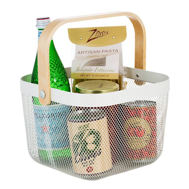 Simplify Mesh Tote with Bamboo Handle
