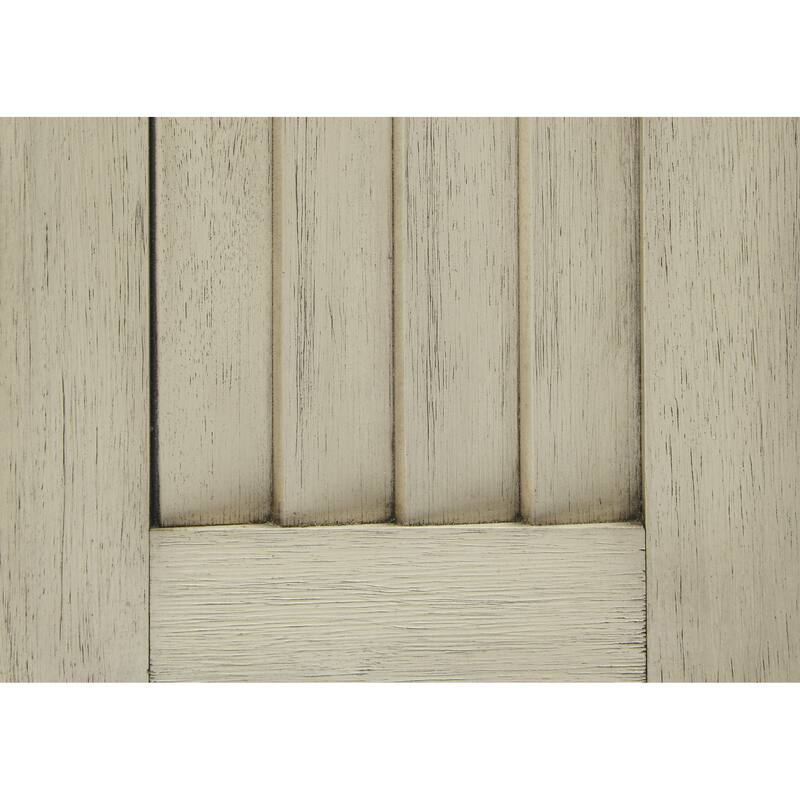 1pc Durable Storage Bench White Finish Foam Cushioned Seat Beige Upholstery Flip-Top Seat Solid Wood Home Furniture