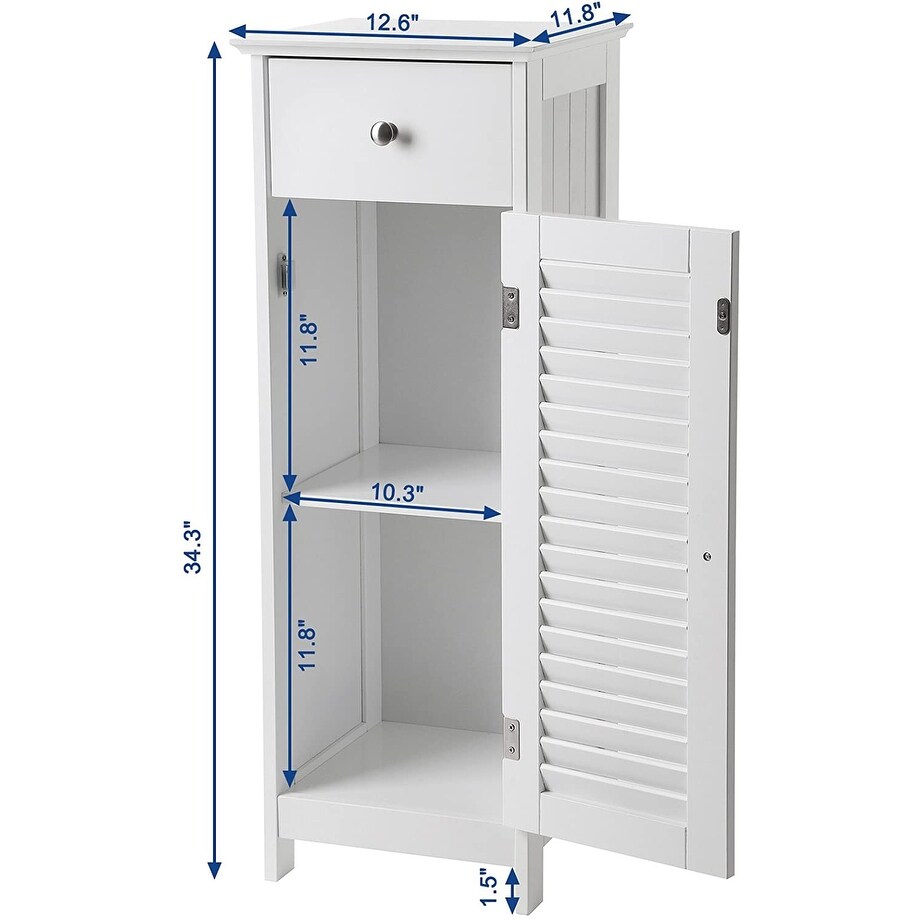 Nestl Bathroom Storage Organizer - Floor Standing with Shelves