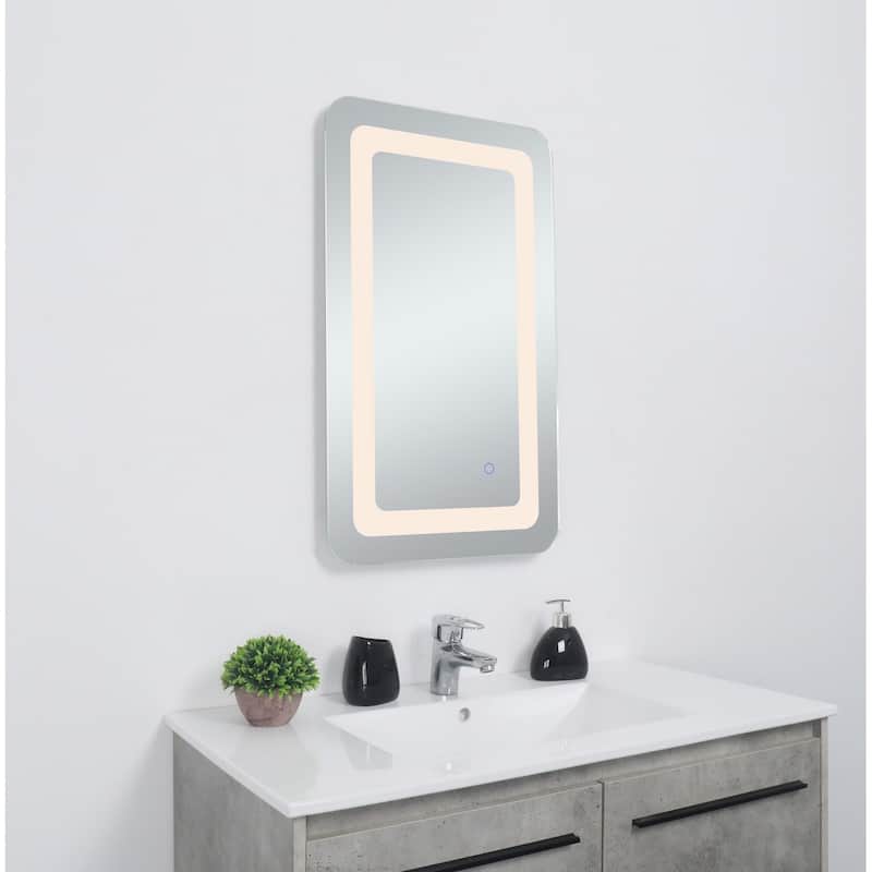 Indigo Home 27in x 30in soft edge LED mirror