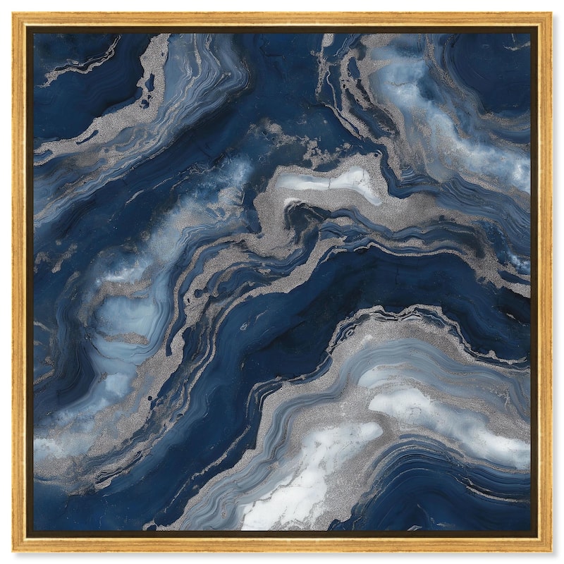Deep Sea Geode I Canvas by Art Remedy - Gold - 20" x 20"