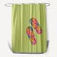 71 x 74-inch Rainbow Flip Flops Geometric Print Shower Curtain - Bed ...