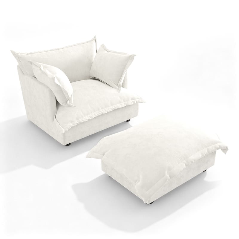 Double Layer Cushion Comfy Cloud Modular Sectional Sofa Set