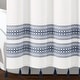 preview thumbnail 16 of 21, Lush Decor Breezy Chic Tassel Jacquard Eco-Friendly Recycled Cotton Shower Curtain Single