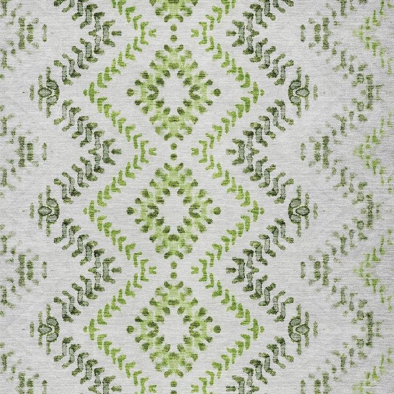 HomeRoots Geometric Transitional Rectangle Outdoor Rug