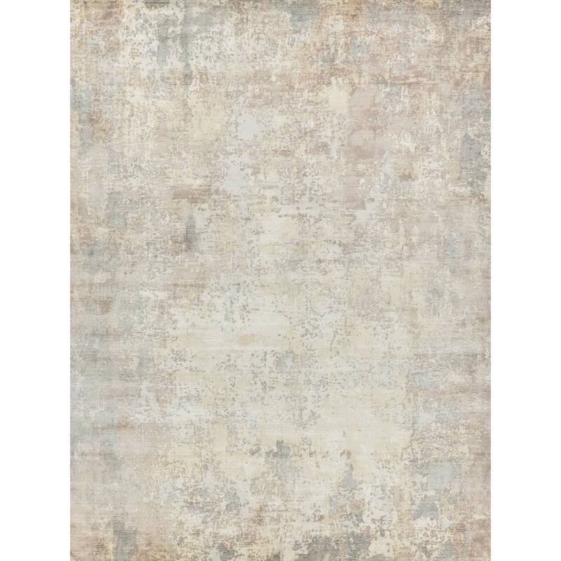 EXQUISITE RUGS Murano Hand-loomed Wool/Bamboo Silk Nutshell Area Rug.