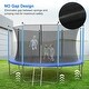 preview thumbnail 15 of 14, 10FT Trampoline, Recreational Trampolines with Enclosure Net and Ladder