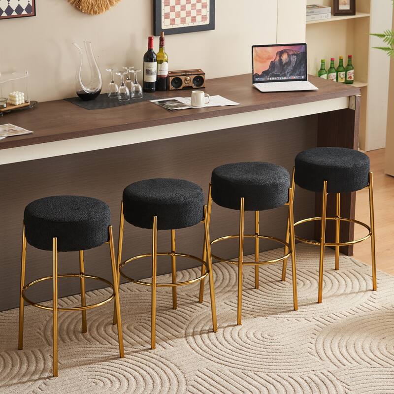 Ouyessir Set of 2 - 30"H Contemporary Upholstered High Bar Stools