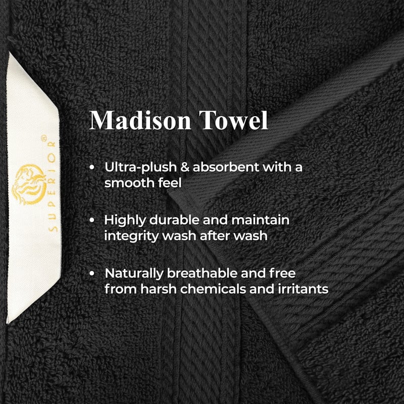 Superior Luxury Egyptian Cotton Bath Towel Set of 4 Ultra Plush, Heavyweight, Absorbent Spa & Hotel Quality Bath Towels Set