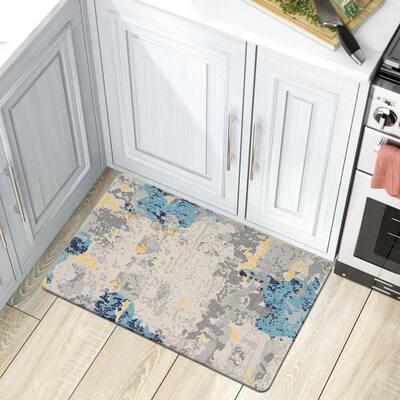 World Rug Gallery Transitional Abstract Anti Fatigue Standing Mat