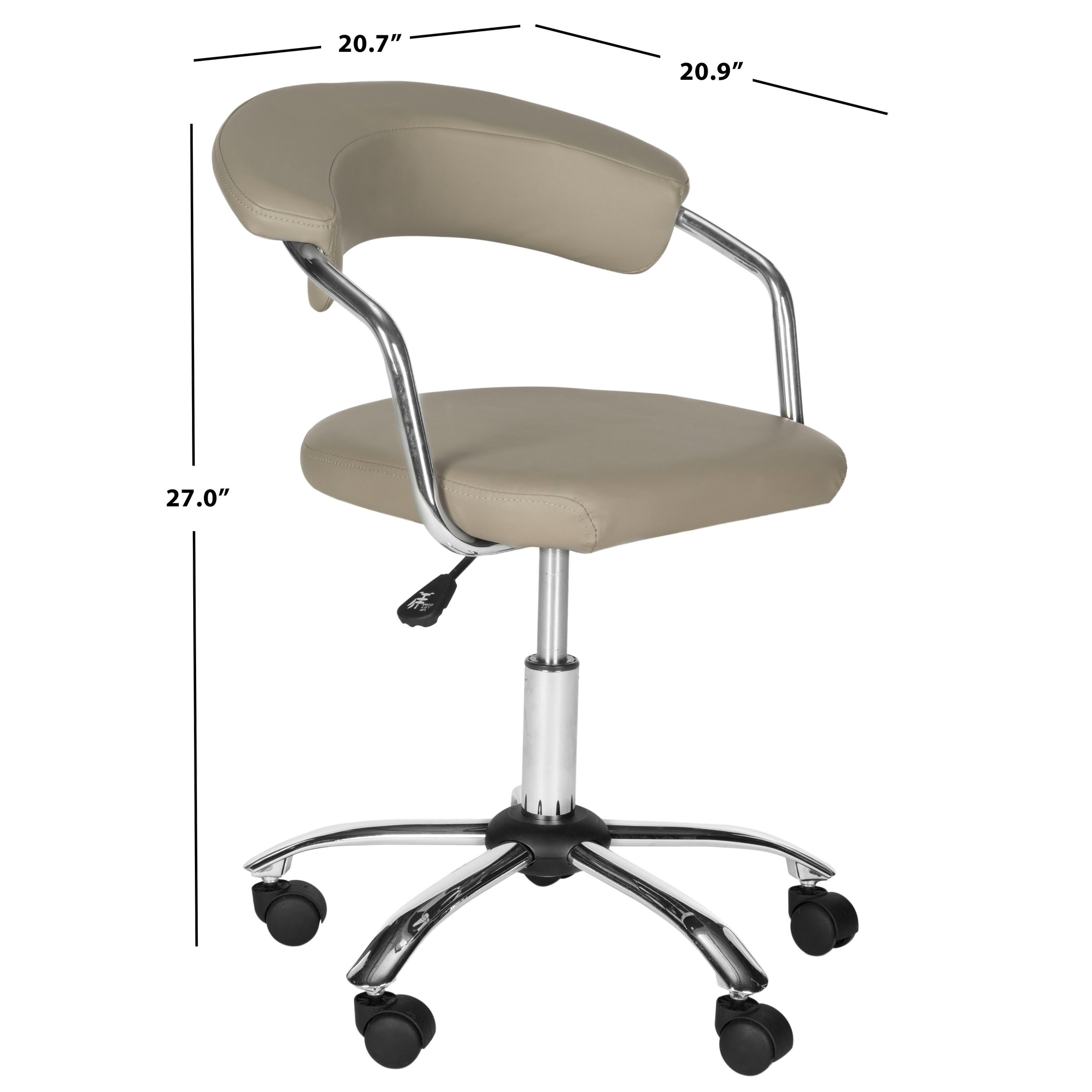 Carson Carrington Eidsnes Office Grey Pier Desk Chair 20.7