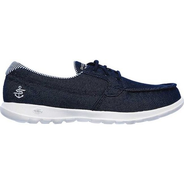 denim skechers go walk