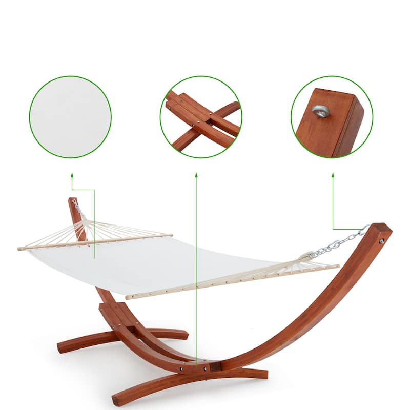 AVAWING 12FT Patio Single Hammock with Stand