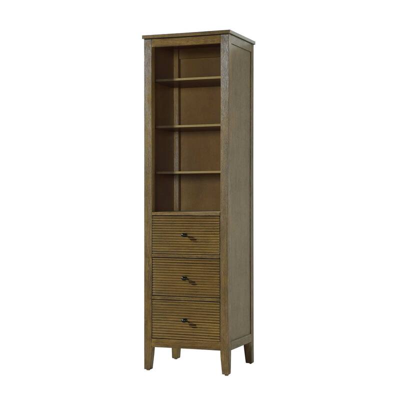 Kensington 16-28 Inch Open Shelving Bath Storage Cabinet