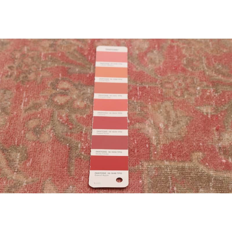 ECARPETGALLERY Hand-knotted Antalya Vintage Red Wool Rug - 9'8 x 13'2