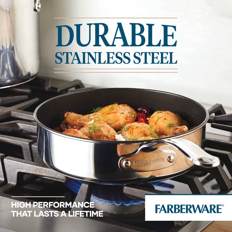 Farberware Millennium Stainless Steel Nonstick Cookware Induction Pots