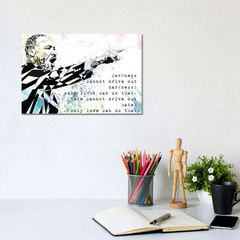 iCanvas "Martin Luther King" by Katia Skye Canvas Print - 8x12x0.75