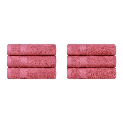 Superior Luxury Solid Highly Absorbent Egyptian Cotton Hand Towel - (Set of 6)