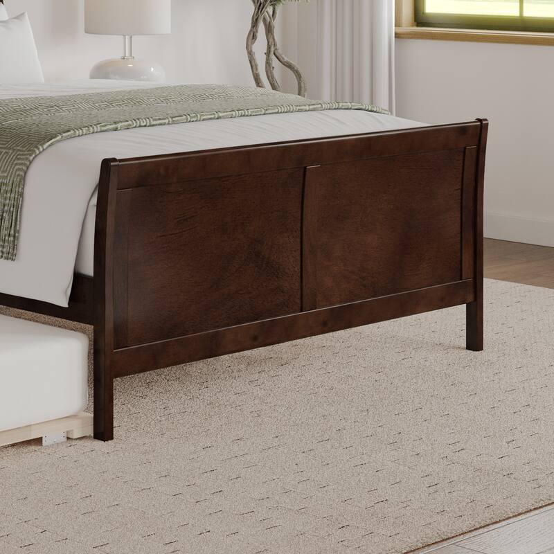 Portland Solid Wood Platform Bed with Matching Footboard and Trundle
