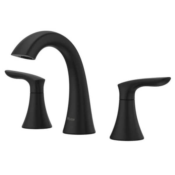 slide 2 of 4, Pfister Weller 1.2 GPM Widespread Bathroom Faucet - Includes Metal Matte Black