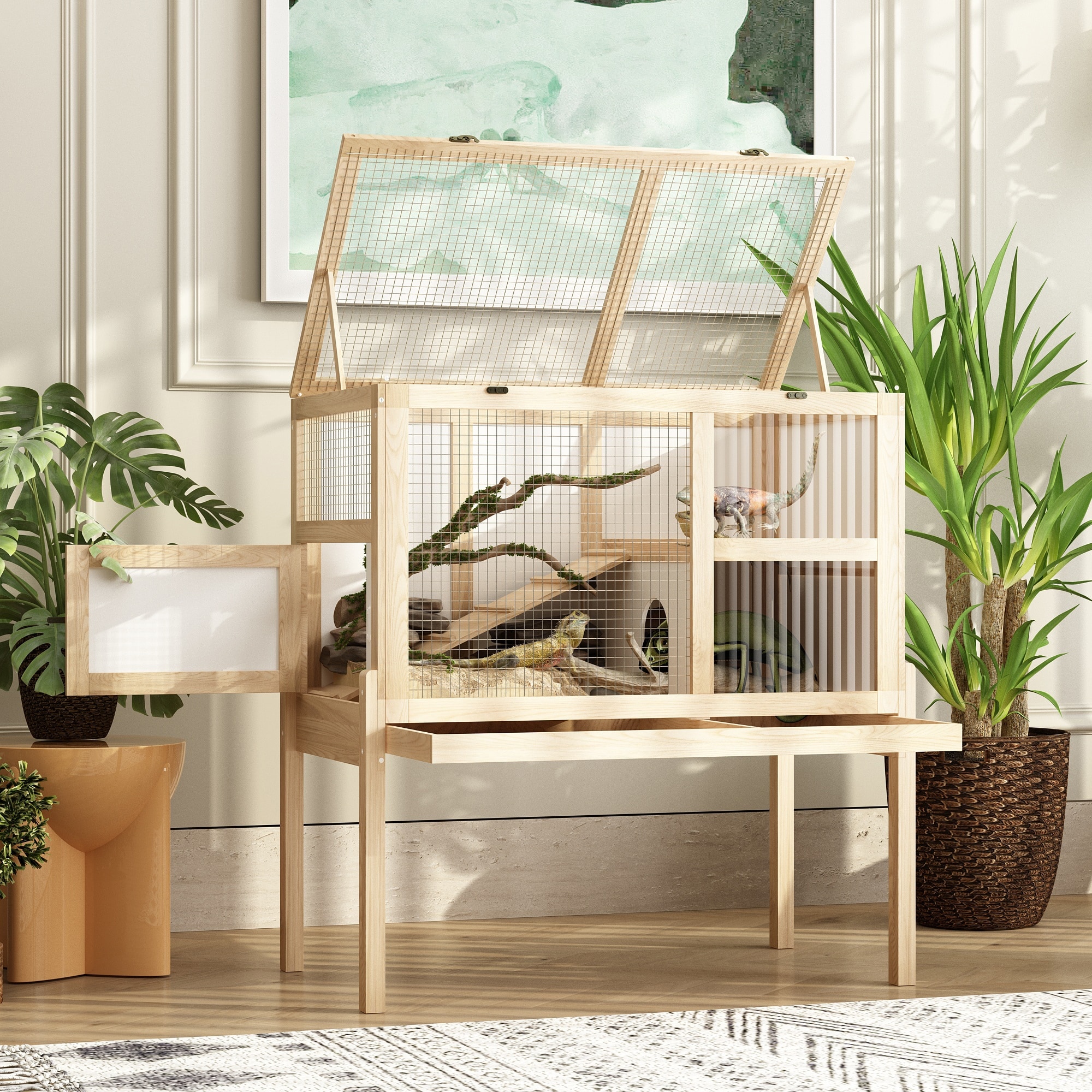 Deluxe-Wooden-Reptile-Cage-