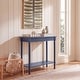 preview thumbnail 8 of 14, SAFAVIEH Tinsley 28-Inch Rectangular Wood Console Table, Transitional - 28" W x 12" D x 28" H