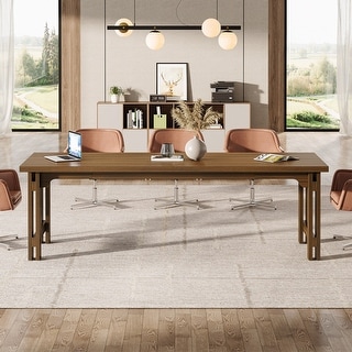 78.74 Inch Conference Table Large Meeting Table Seminar Table for 6-8 ...