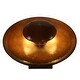 preview thumbnail 10 of 12, Okadu Wood Grain and Copper Finish Outdoor Floor Fountain - 27" x 32"