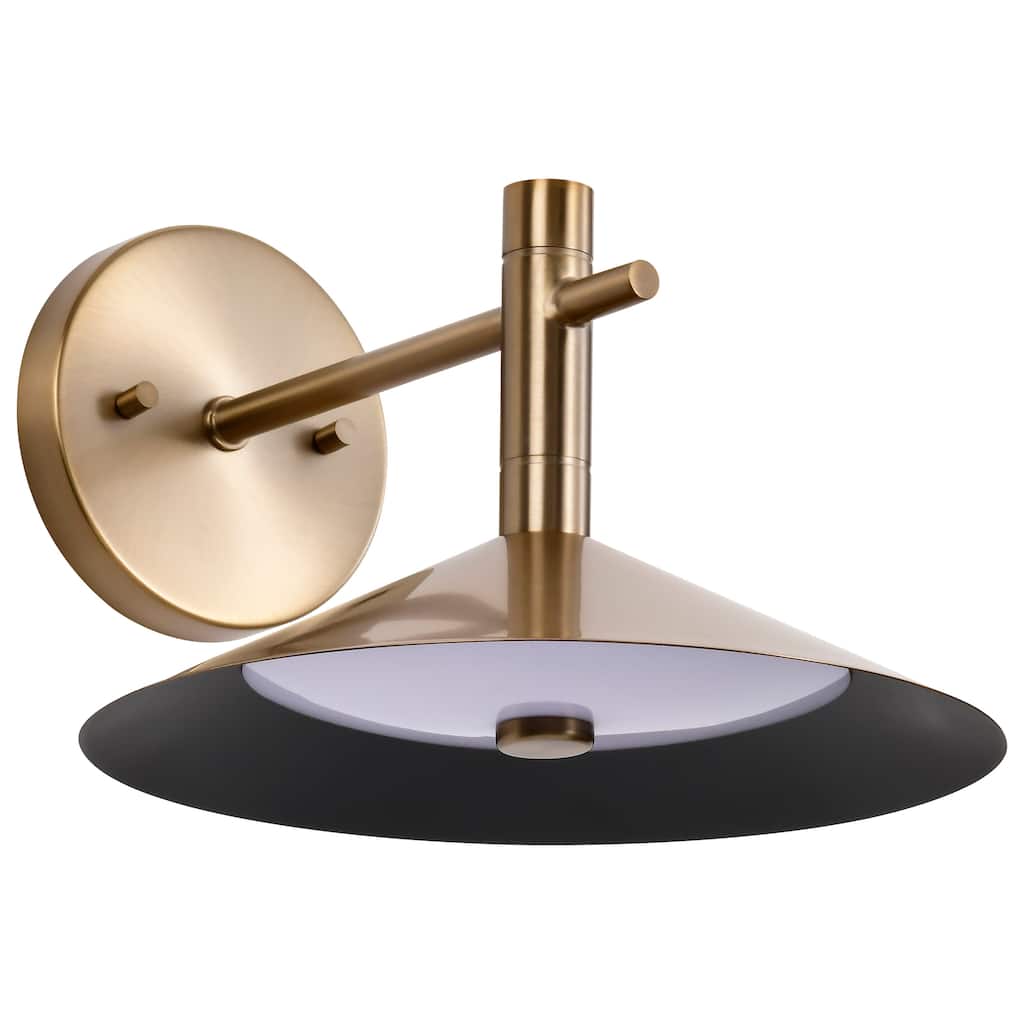 Corrine 10 Inch LED Wall Sconce Burnished Brass 3K/4K/5K CCT Selectable - Burnished Brass