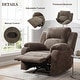 preview thumbnail 16 of 37, Chenille Manual Recliner with 3-Position Adjustable Backrest, Soft Foam Seat, Durable Frame, 330LB Weight Support